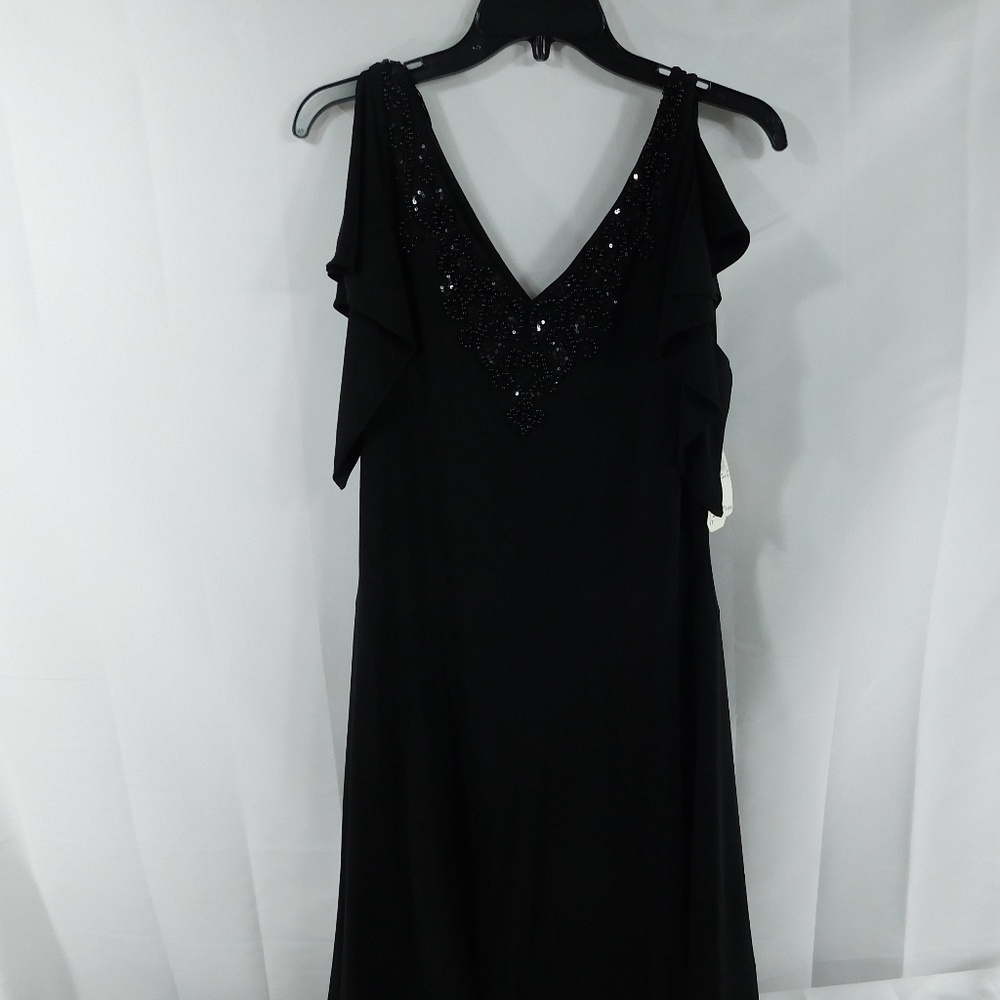 Adrianna Papell Black Sleeveless Dress Size 10
